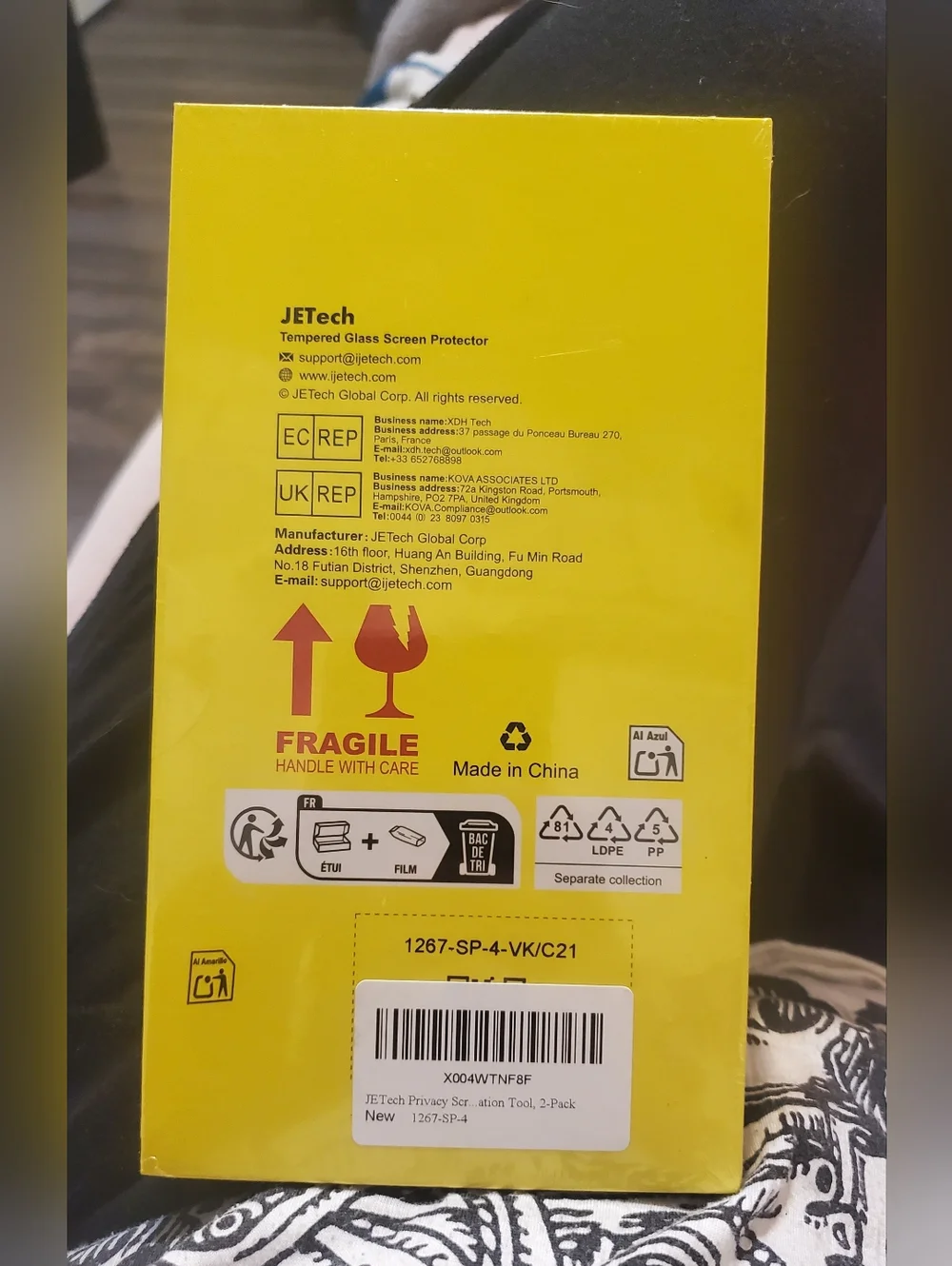 NWT JETech Screen Protector for iPhone 15 Pro Max 6.7-In 3 Pk
